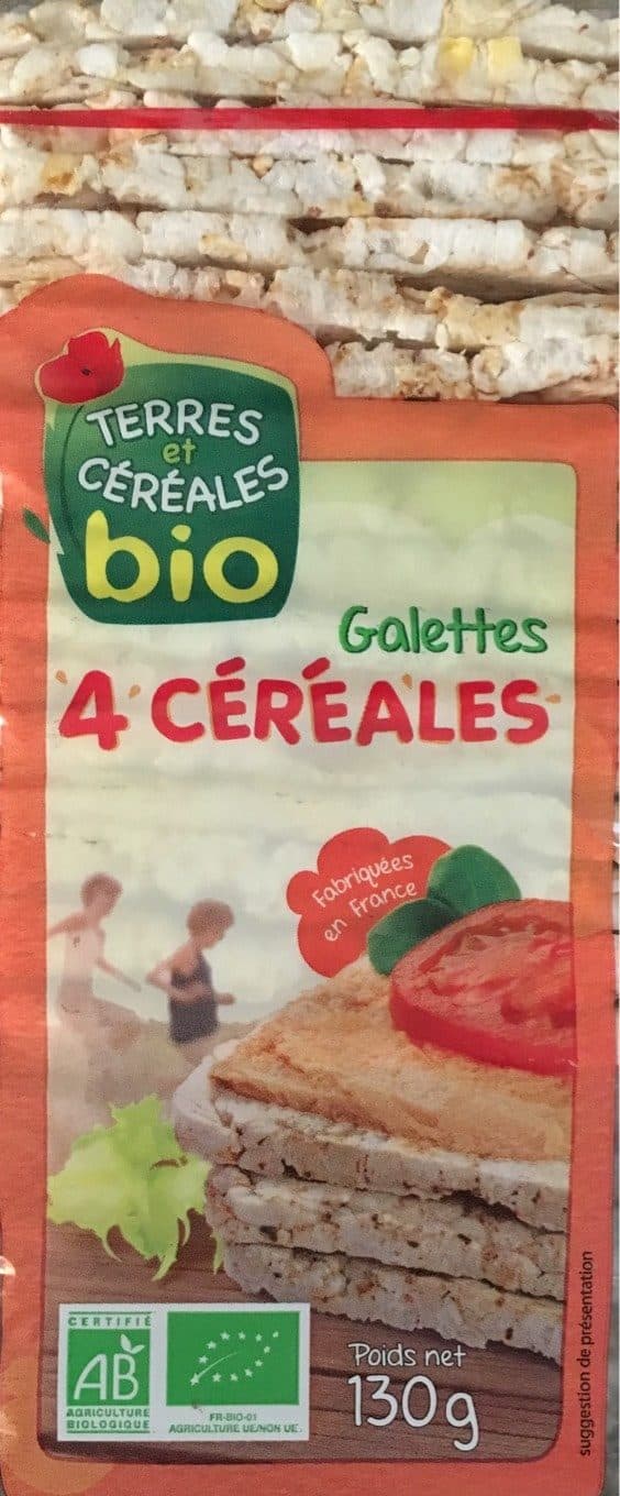 Terres et Céréales Galettes aux 4 Céréales packshot