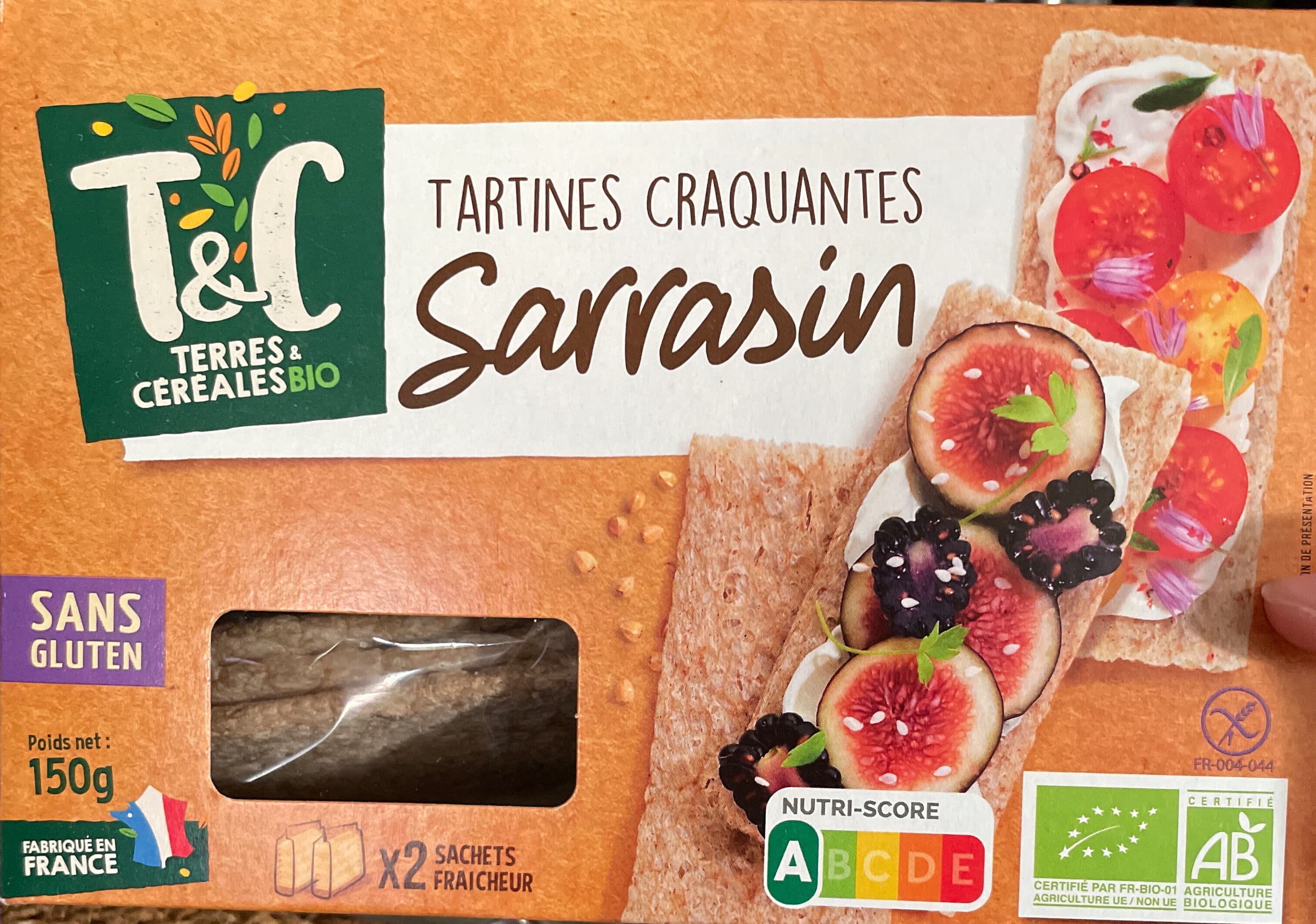 Terres et céréales Bio Tartines craquantes au sarrasin packshot