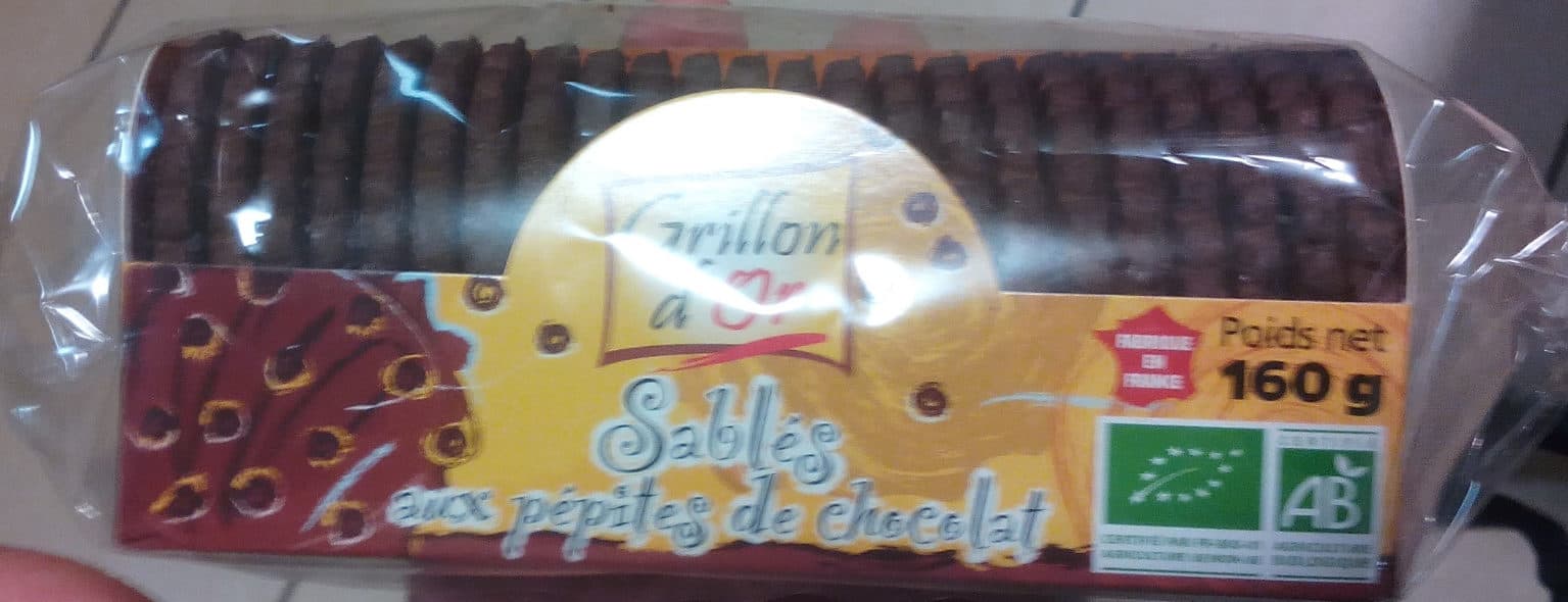 Grillon d'Or Sablés aux pépites de chocolat packshot