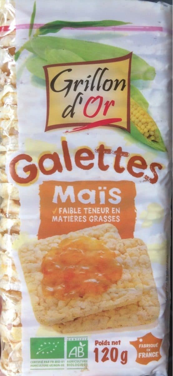 Grillon d'Or Galettes Maïs packshot