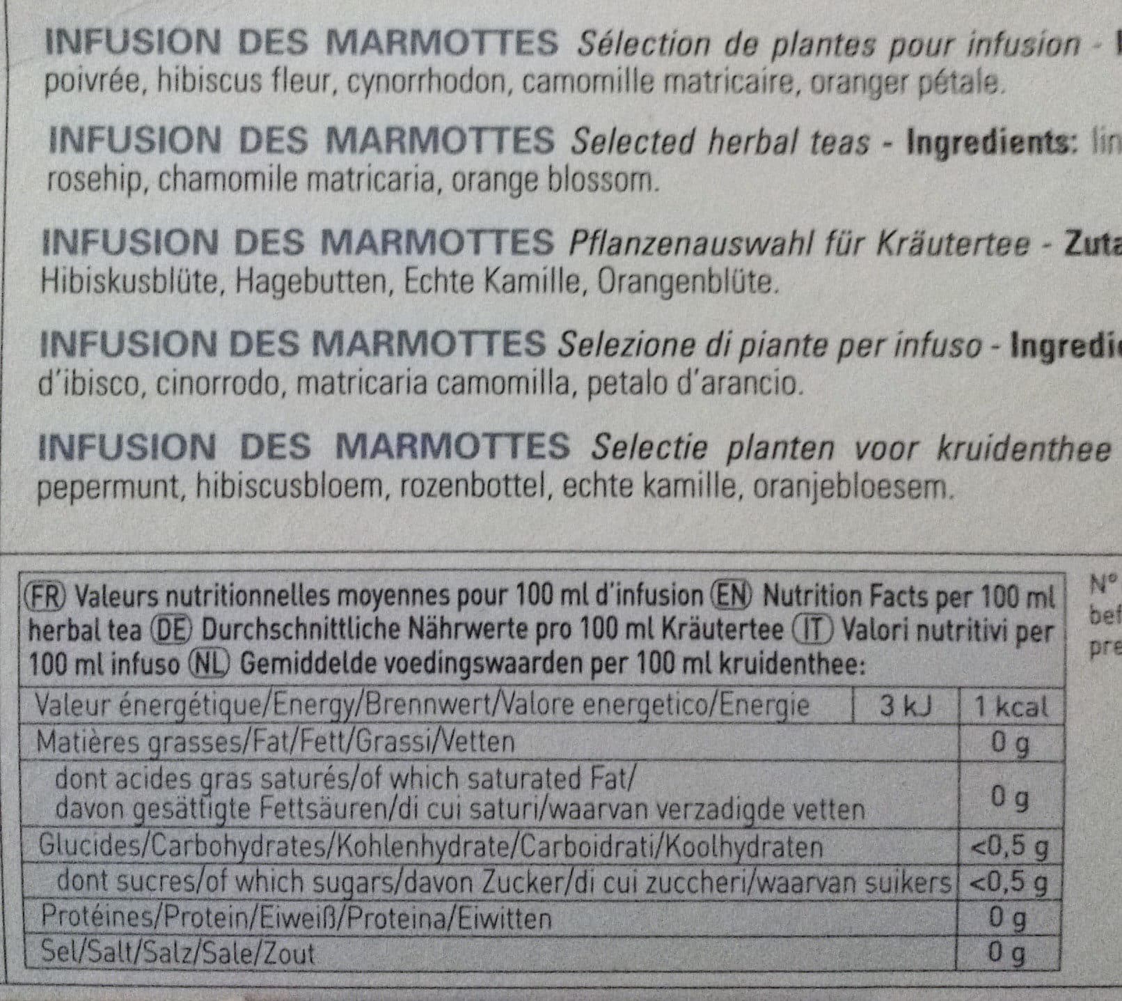 Les 2 Marmottes Infusion des marmottes packshot