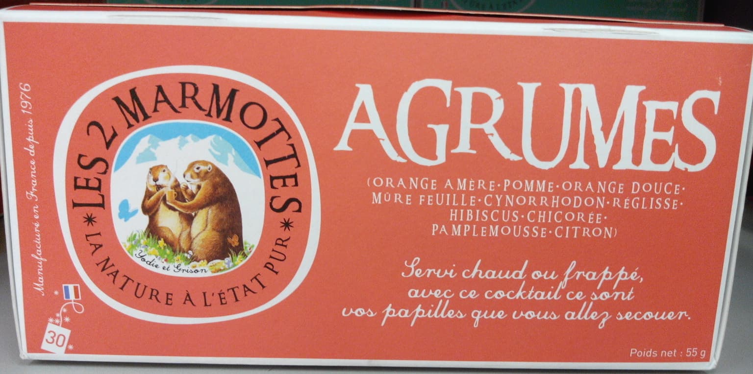 Les 2 marmottes Infusion Agrumes packshot