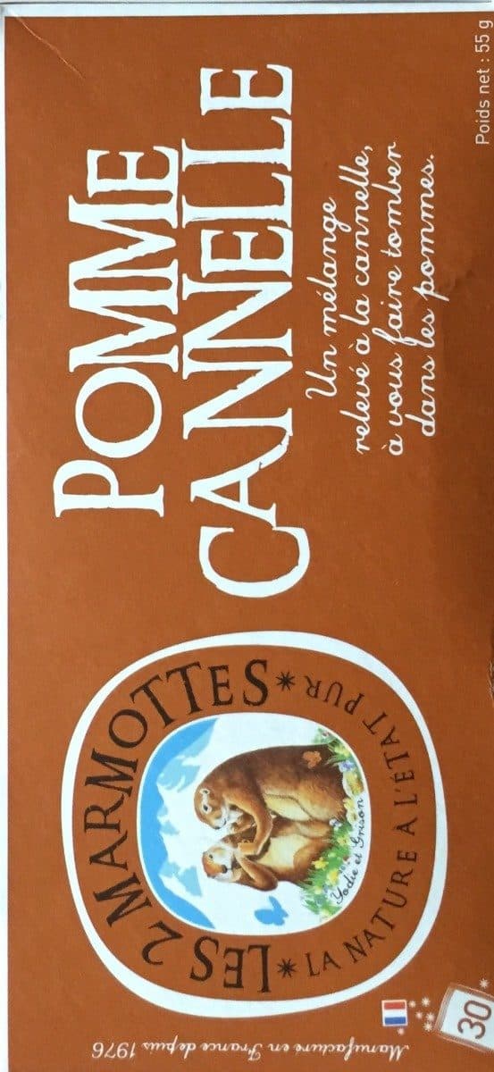 les deux marmottes Infusion Pomme Cannelle packshot