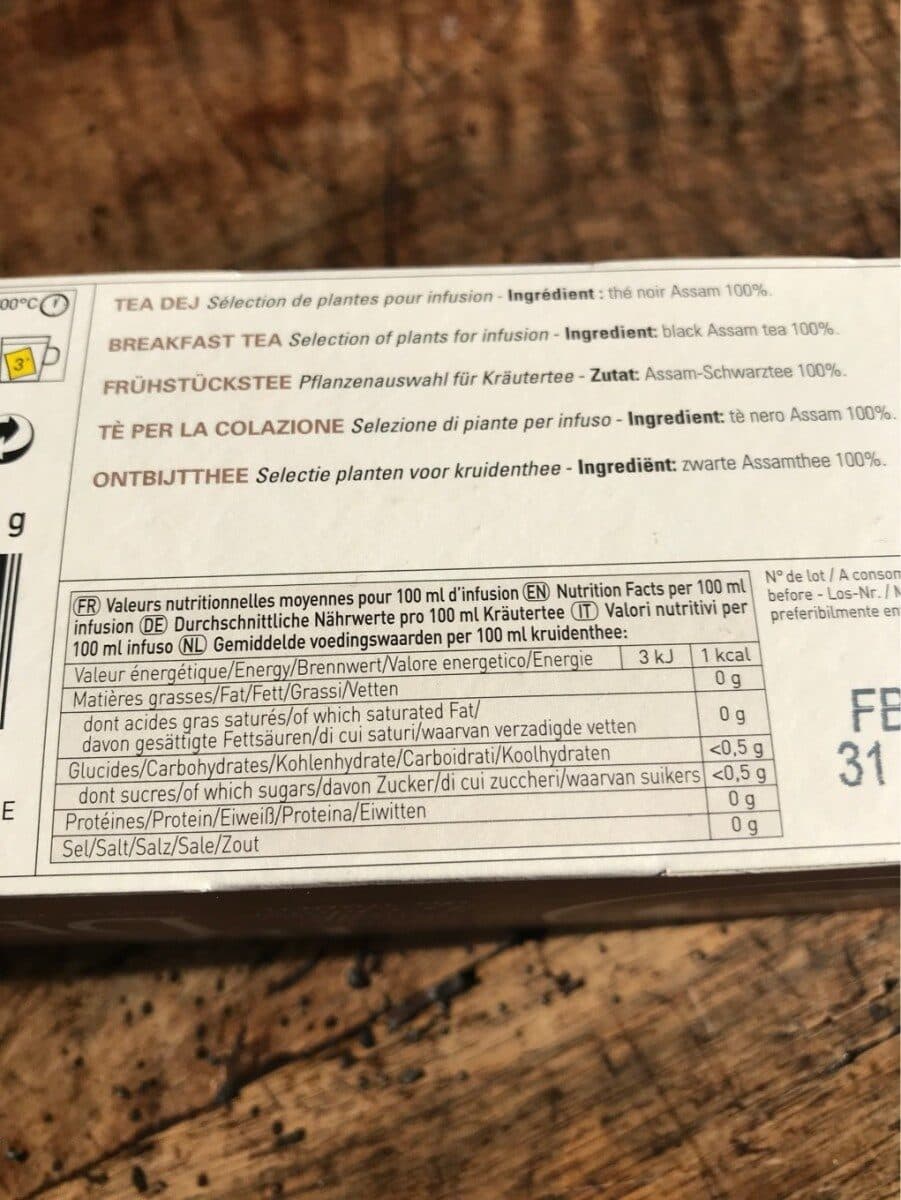 Les deux marmottes Thé petit déjeuner packshot