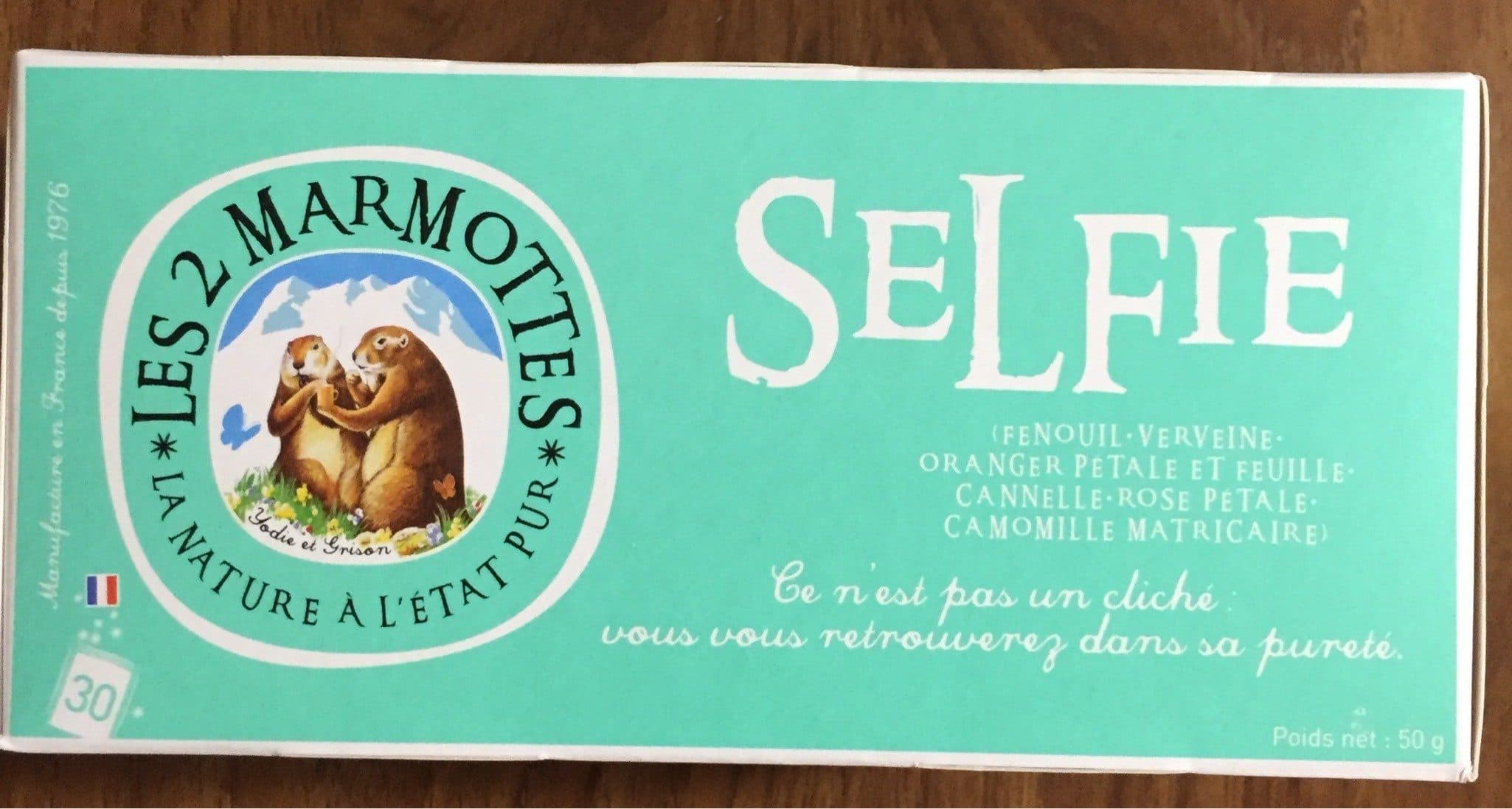 Les 2 marmottes Infusion Selfie packshot
