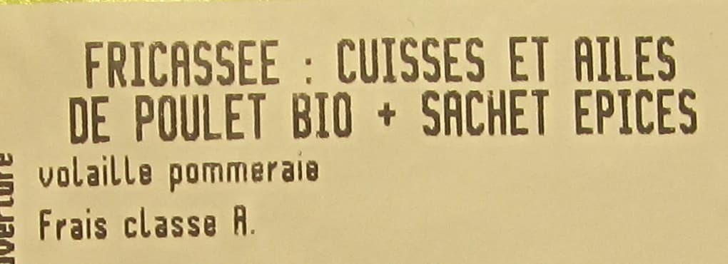 Nature de France Fricassée de Poulet Bio packshot
