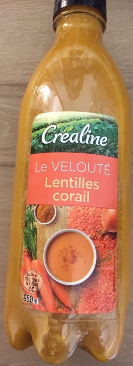 Créaline Velouté lentilles corail packshot