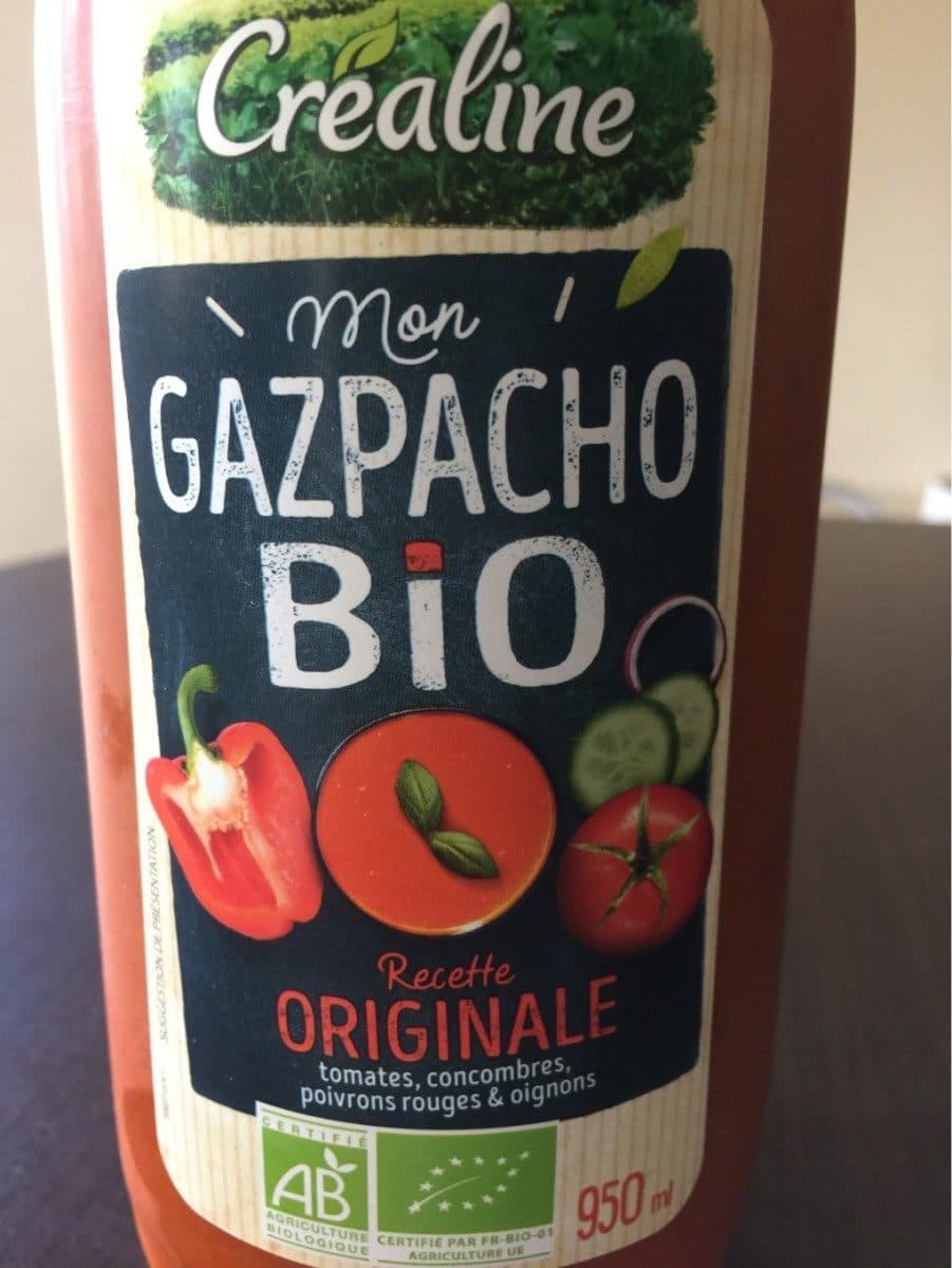 Créaline Mon Gazpacho bio packshot