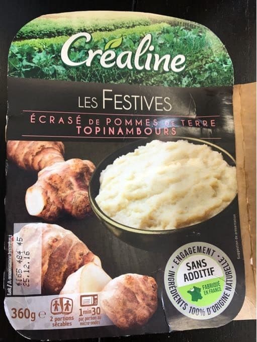 Crealine Ecrasé De Pommes De Terre Topinambour Créaline packshot
