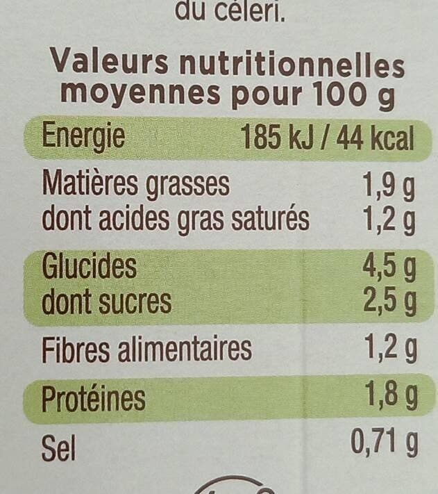 Florette Purée de courgettes packshot