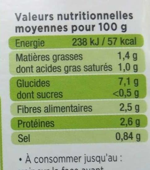 Créaline Purée Epinards packshot