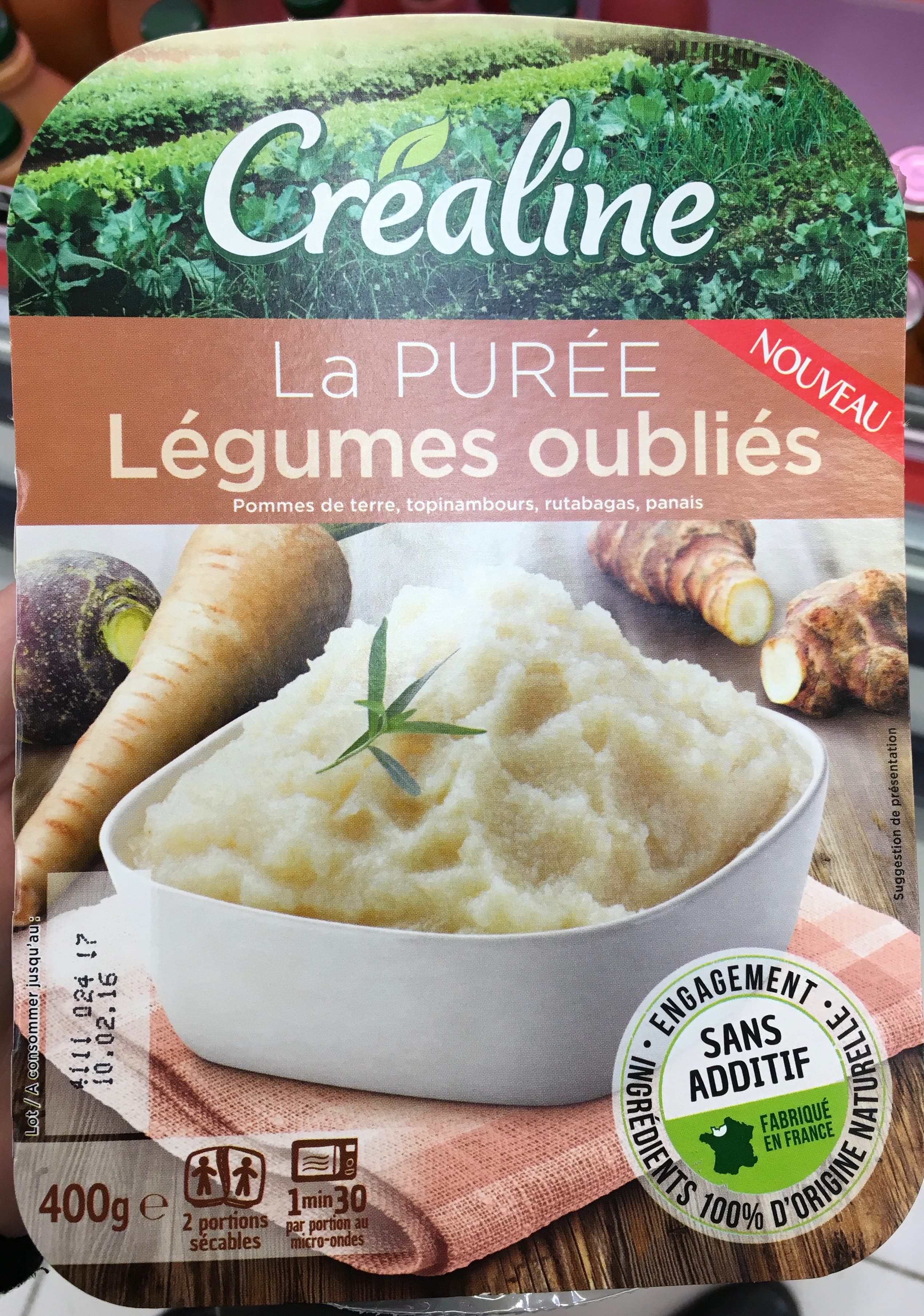 Créaline La Purée Légumes Oubliés packshot