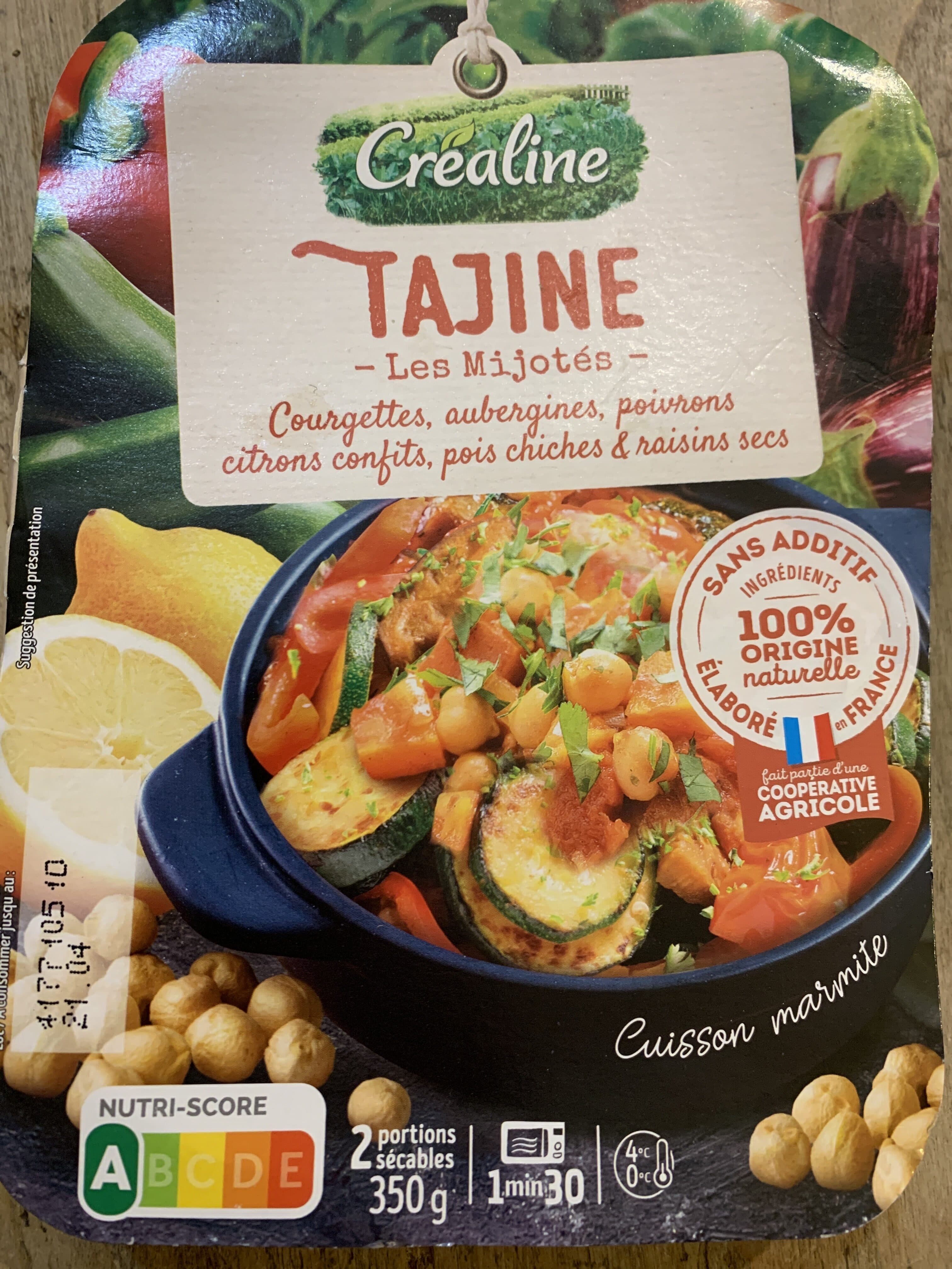 Créaline Tajine de légumes packshot