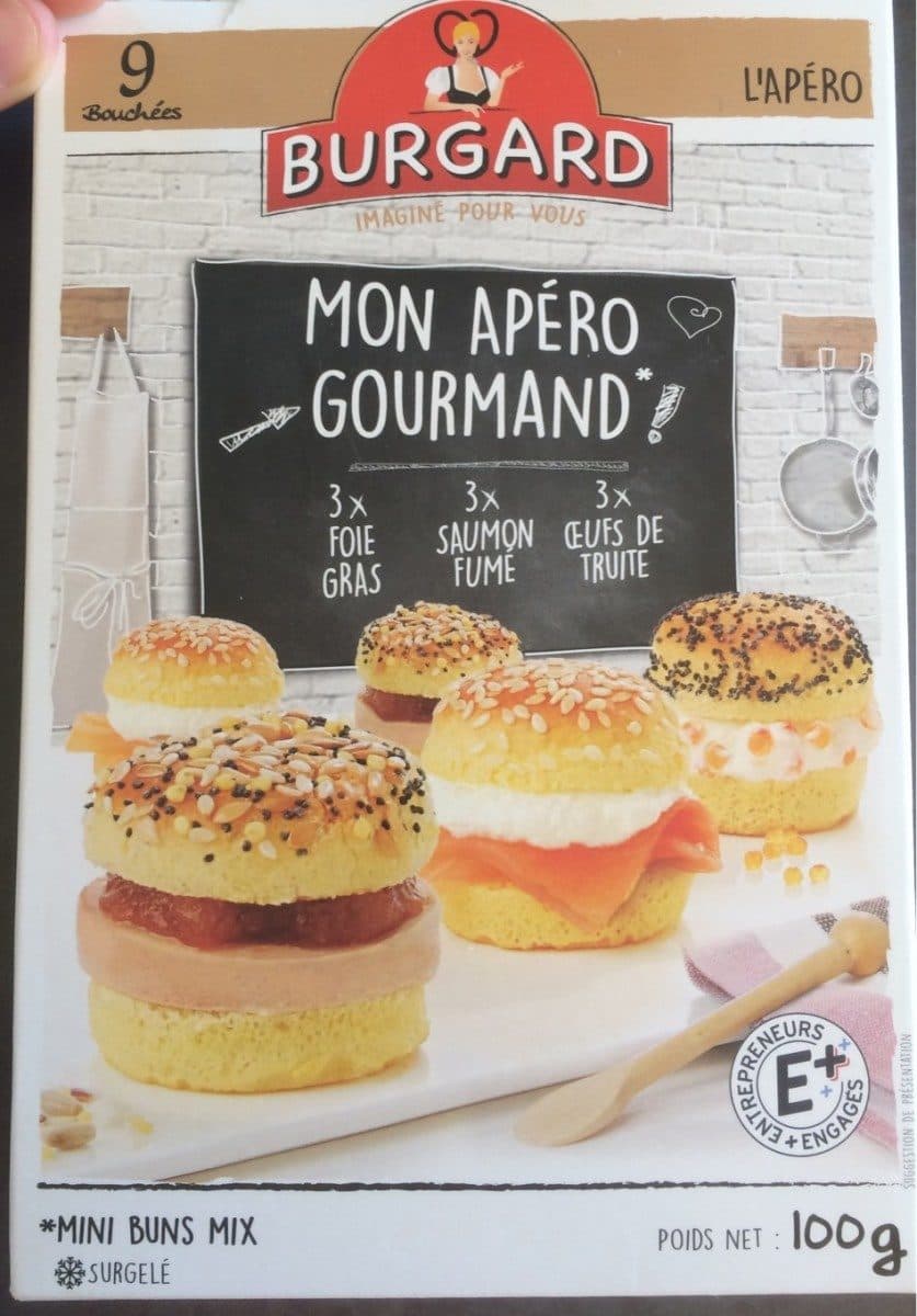 Open Food Facts Mon apéro gourmand mini buns mix packshot