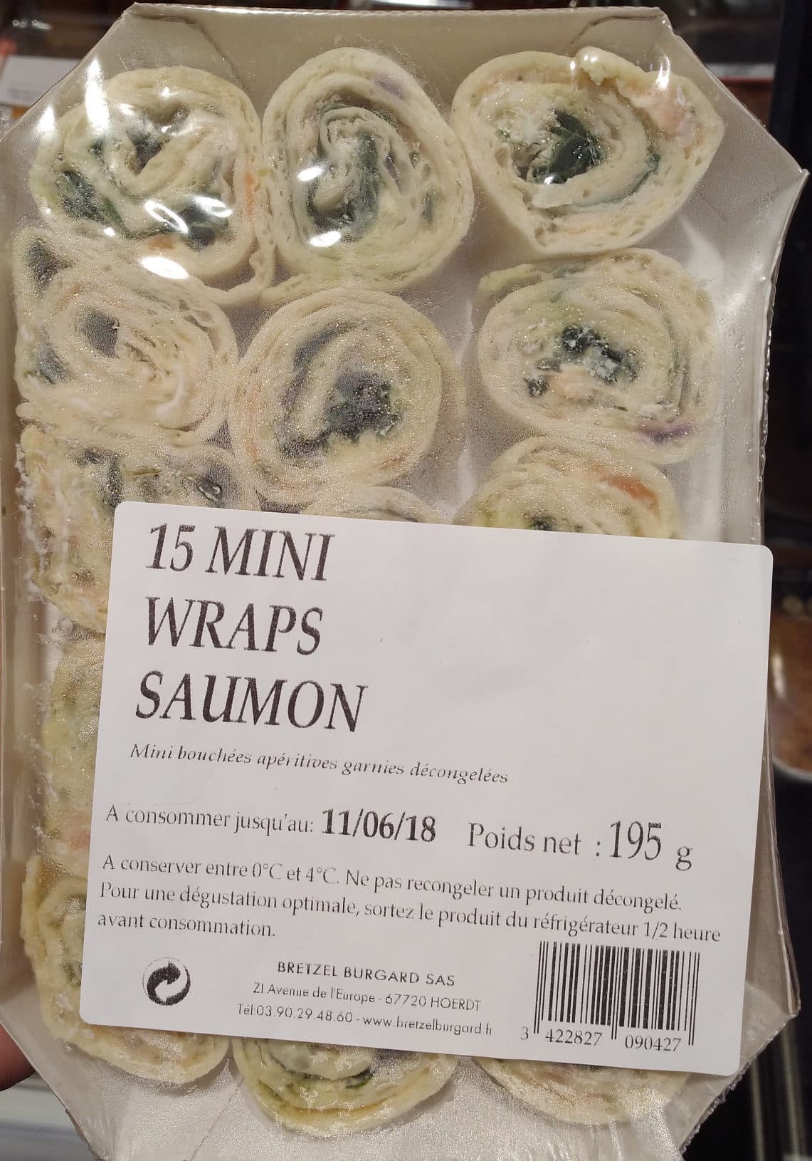 Bretzel Burgard 15 Mini Wraps Saumon packshot