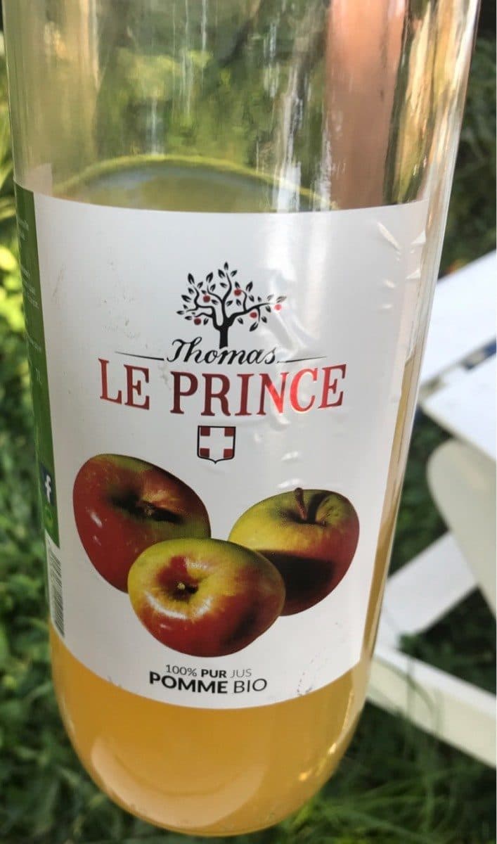 Thomas le Prince Pur jus de Pomme bio packshot
