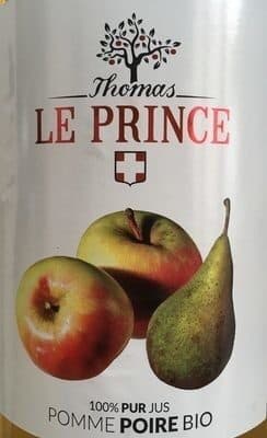 Le Prince Thomas le prince pur jus pomme poire bio packshot