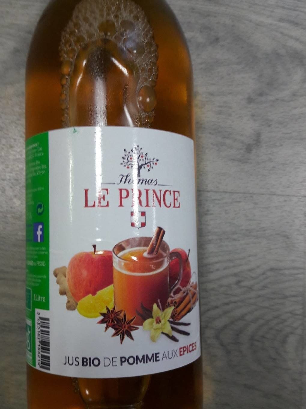 Thomas Le Prince Jus de pomme aux épices packshot