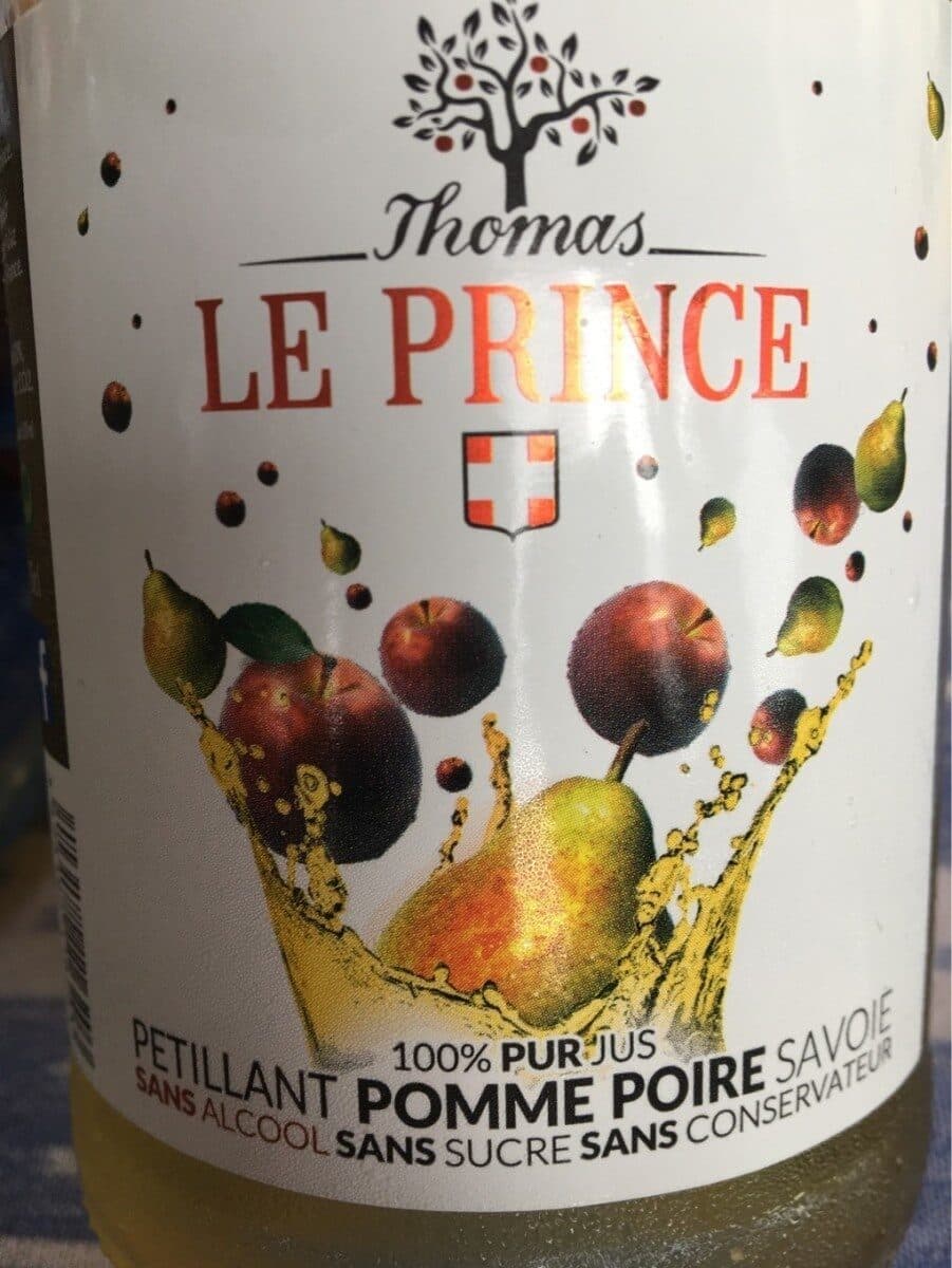 Thomas Le Prince Petillant pomme poire packshot