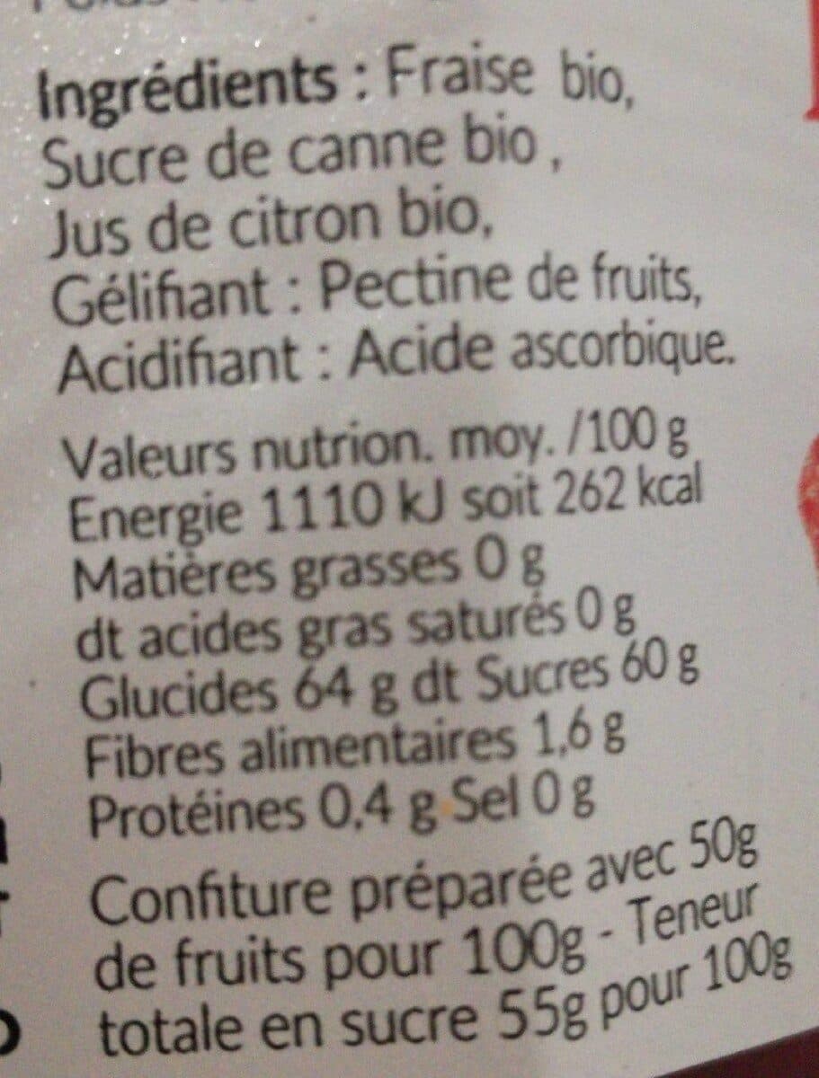 Thomas le prince Confiture extra fraise bio packshot