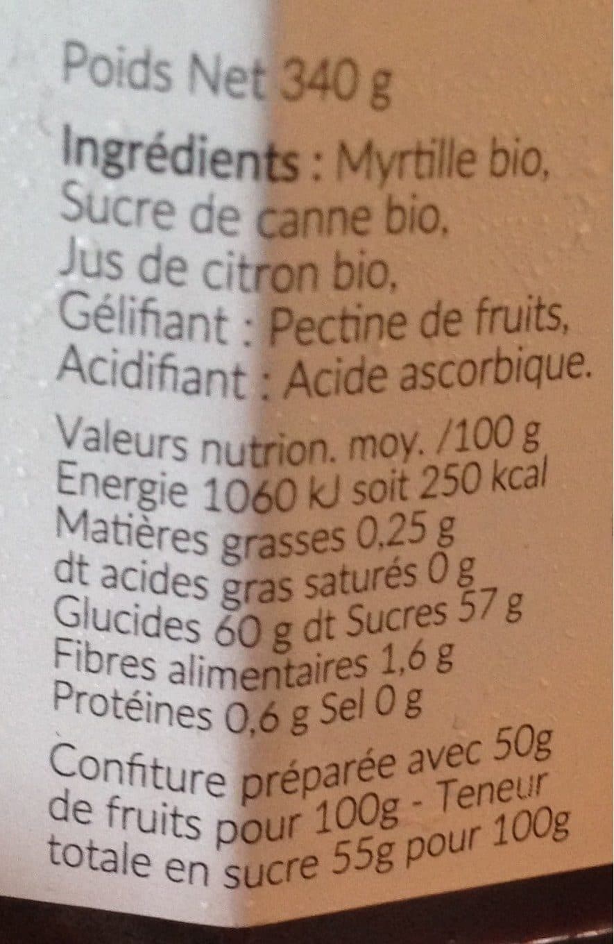 Thomas le prince Confiture de Myrtilles packshot