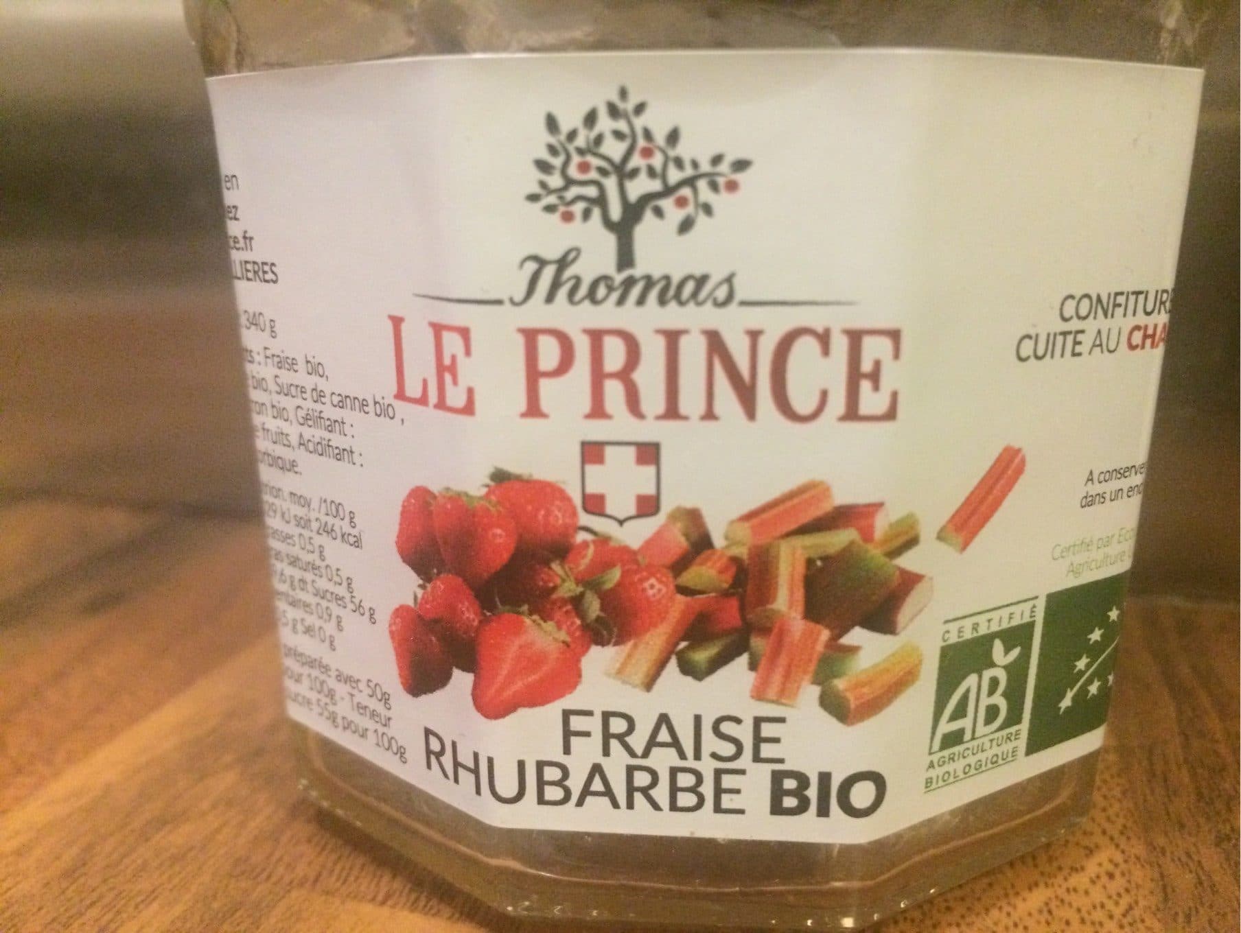Thomas Le Prince Confiture fraise et rhubarbe packshot