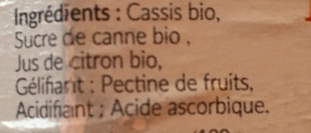 Thomas le Prince Confiture cassis bio packshot
