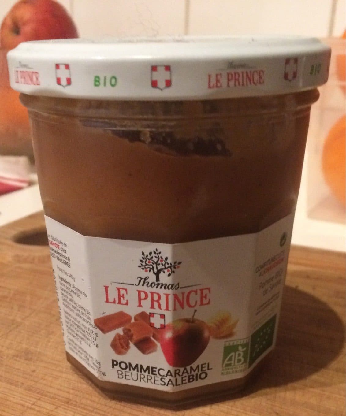 Thomas Le Prince Pomme caramel beurre salé bio packshot