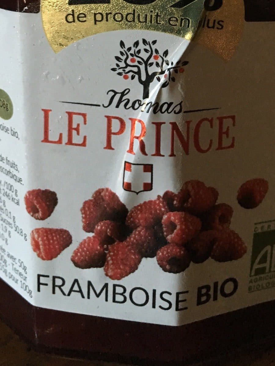 Thomas Le Prince Confiture Framboise bio packshot