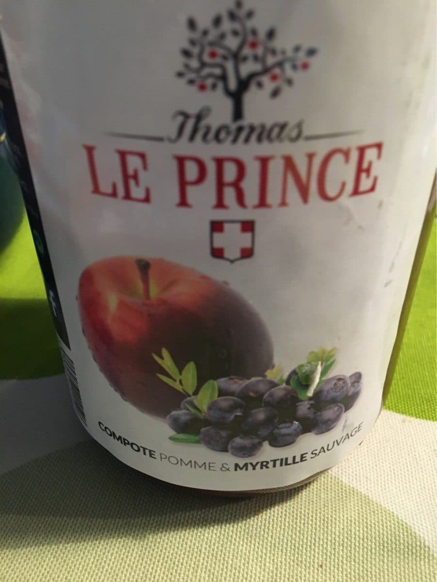 Thomas Le Prince Compote Pomme et Myrtille Sauvage packshot