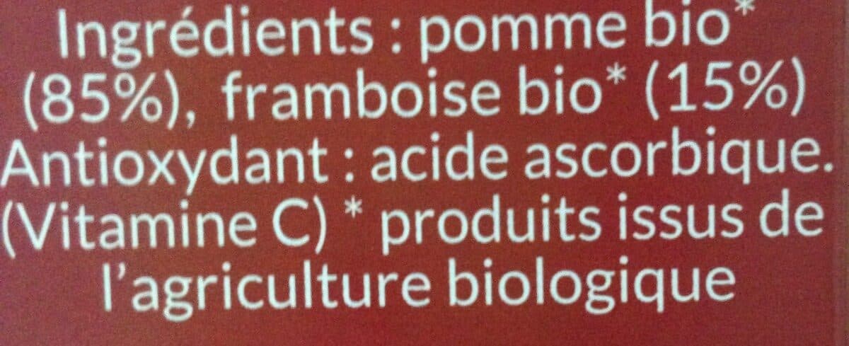 Thomas Le Prince Purée pomme framboise bio packshot