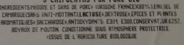 Bio Laviande Chipolata packshot