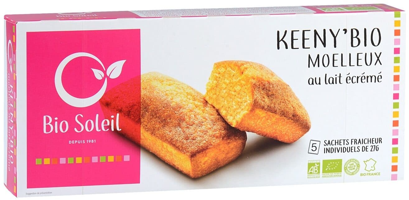 Bio Soleil Keeny'Bio Moelleux au lait écrémé packshot