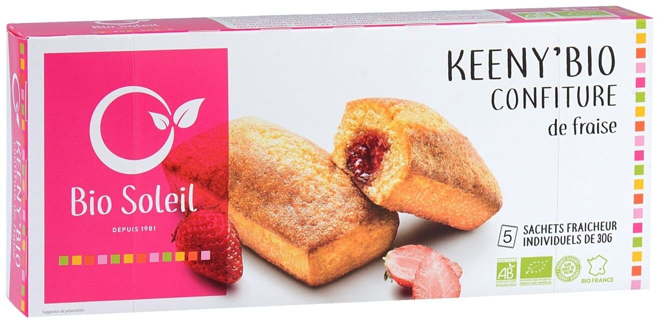 Bio Soleil Keeny' bio confiture de fraise packshot
