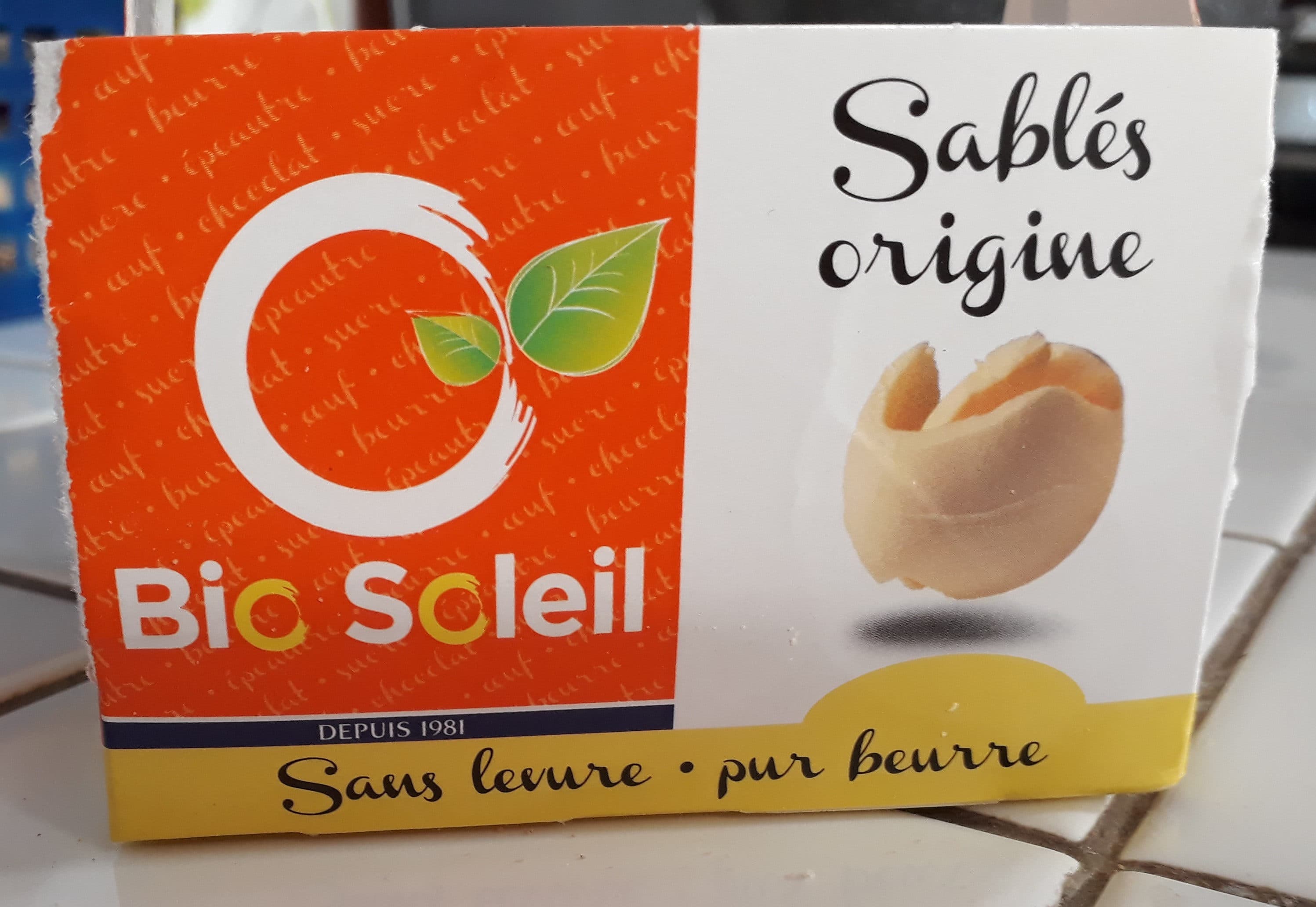 Bio soleil Sables Natures Au Beurre packshot