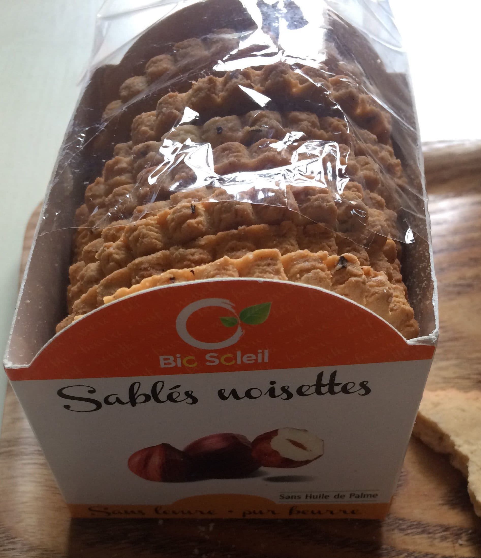 Bio Soleil Sablés noisettes packshot