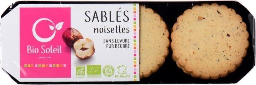 Bio Soleil Sablés noisettes sans levure pur beurre packshot