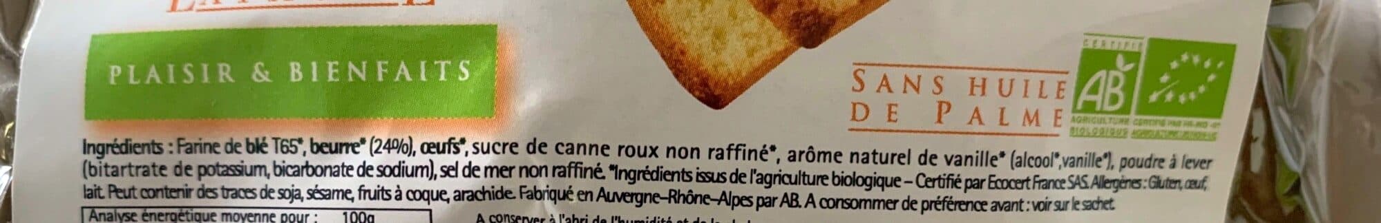 Bio La Vie Quatre quarts pur beurre packshot