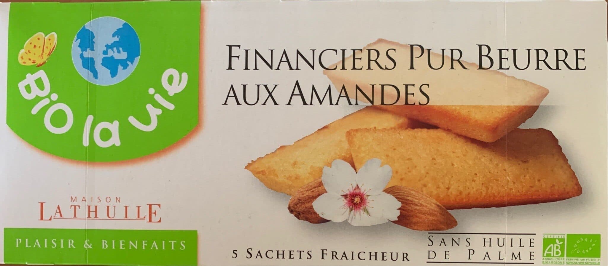 Bio la vie Financiers Pur Beurre aux Amandes packshot