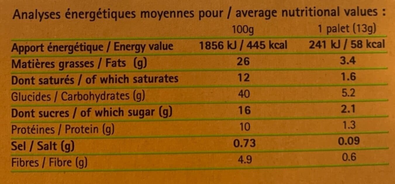 BIO LA VIE Palets Bio Orange & Graines De Sésame 100% épeautre packshot