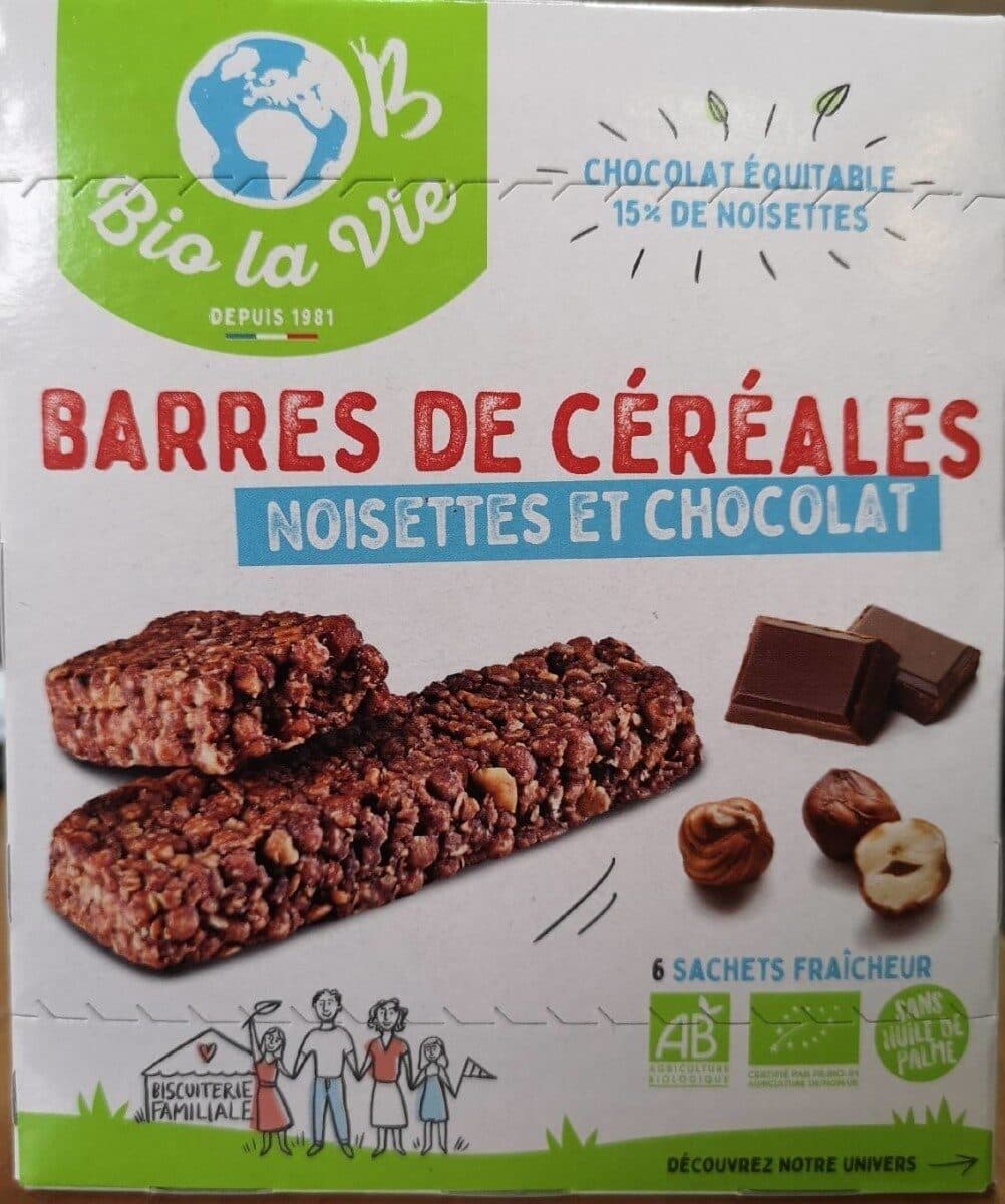 BIO LA VIE Barres Bio Noisettes & Chocolat équitable packshot