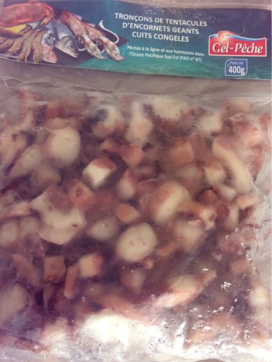 Open Food Facts Tronçons detentacules d'encornets geants cuits congelés packshot
