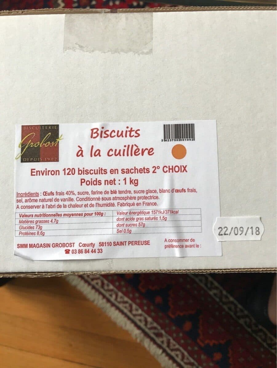 Open Food Facts Biscuits cuillère packshot