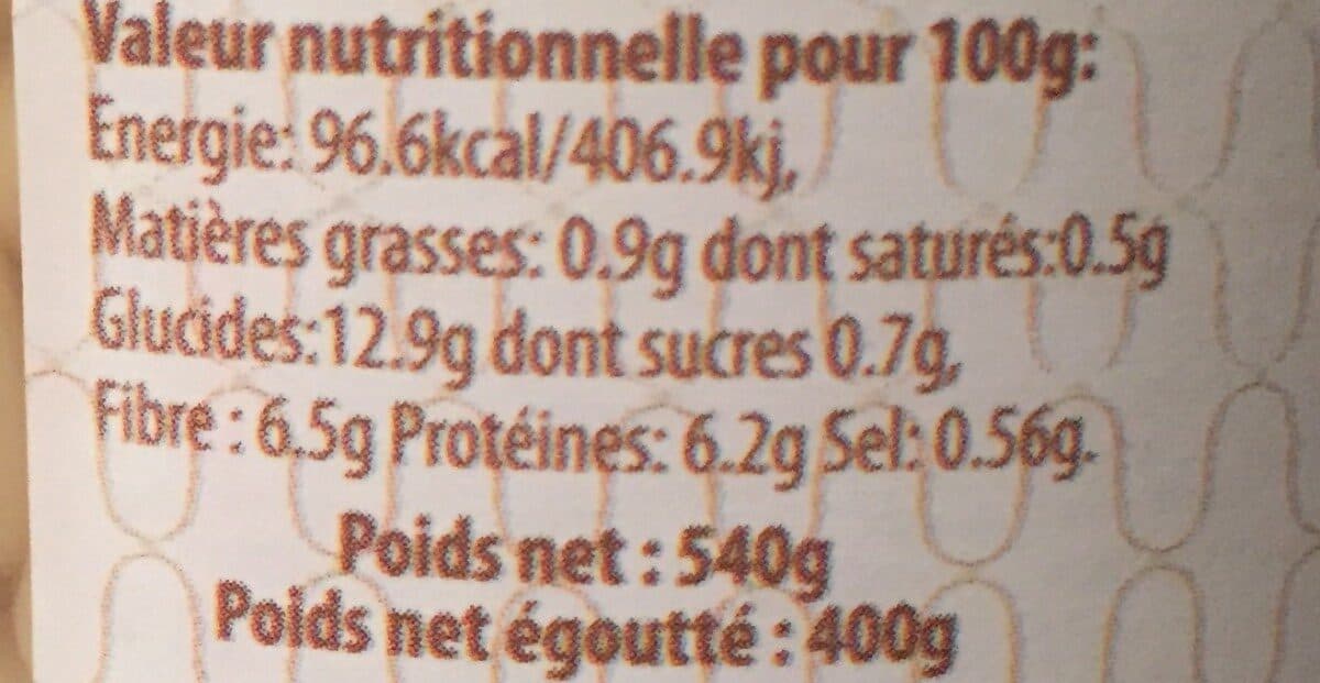 Open Food Facts Haricots blancs packshot