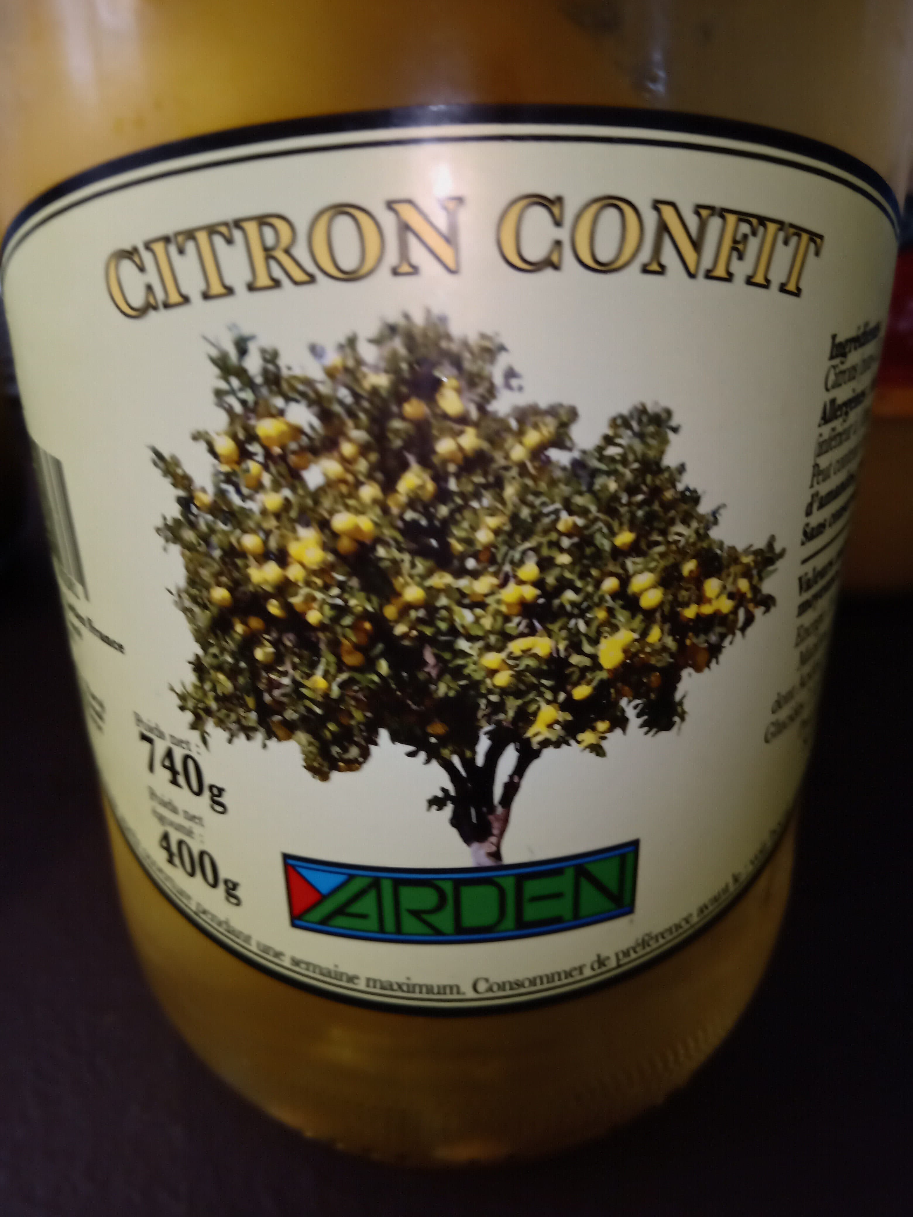 Yarden Citron confit packshot