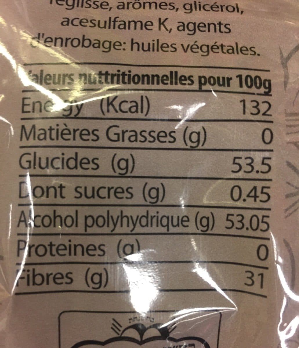 Open Food Facts Bonbons réglisse packshot