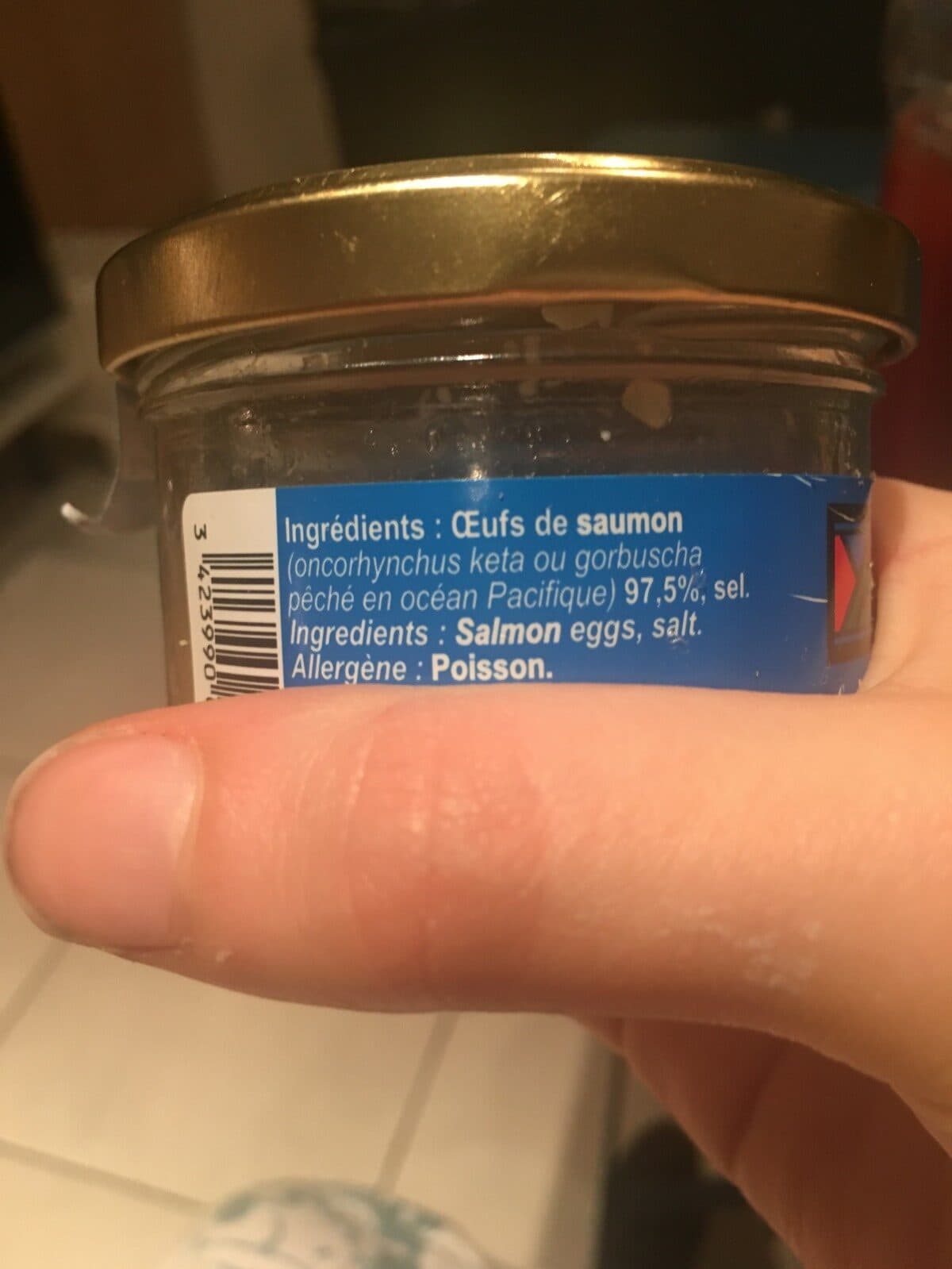 Open Food Facts Oeuf de saumon pacifique packshot