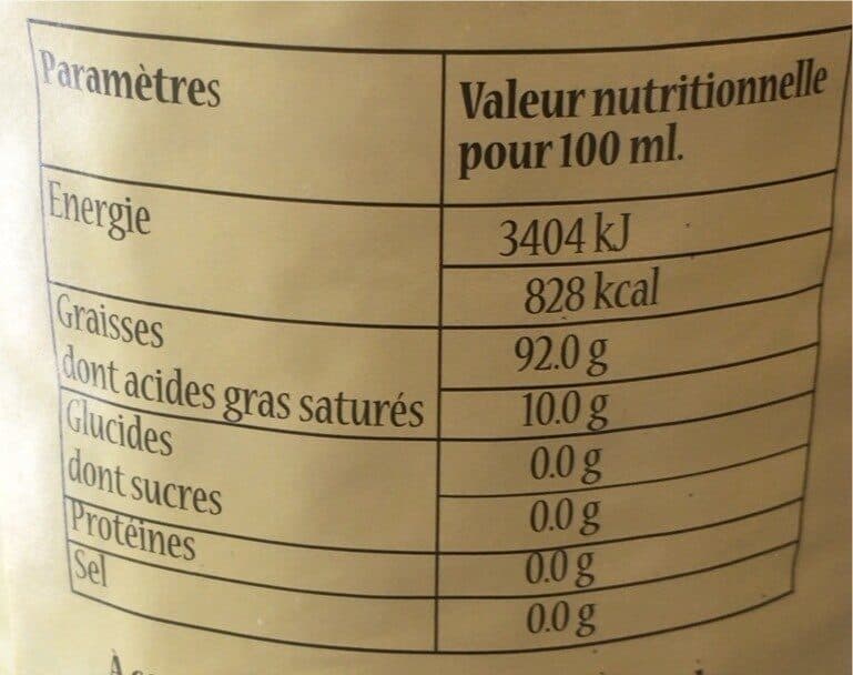 Open Food Facts Huile de tournesol packshot