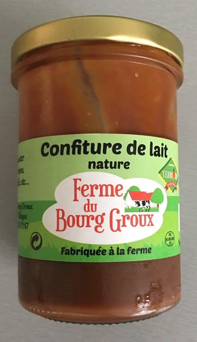 Ferme du Bourg Groux Confiture de lait nature packshot