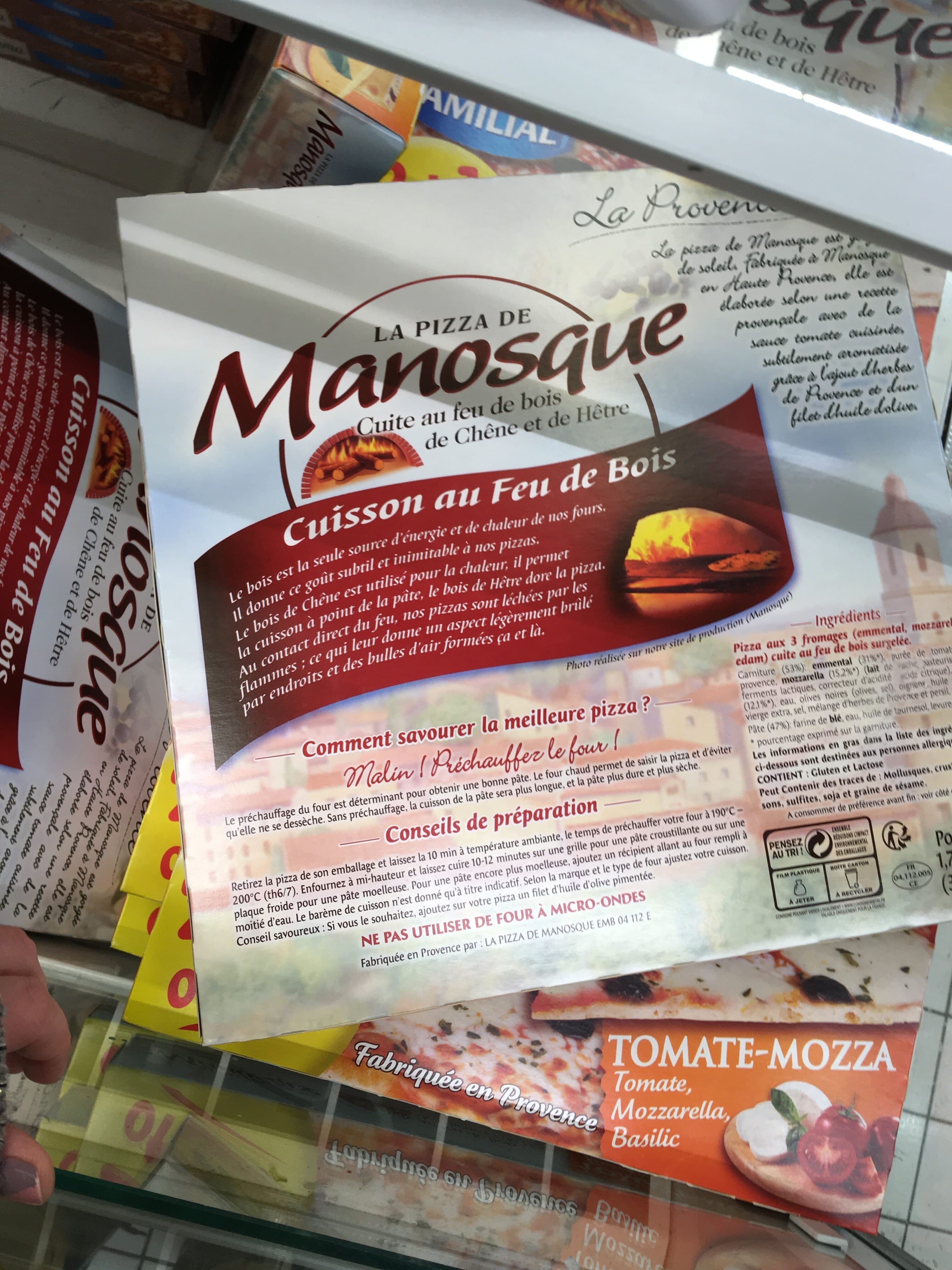 Manosque Pizza 3 fromages packshot